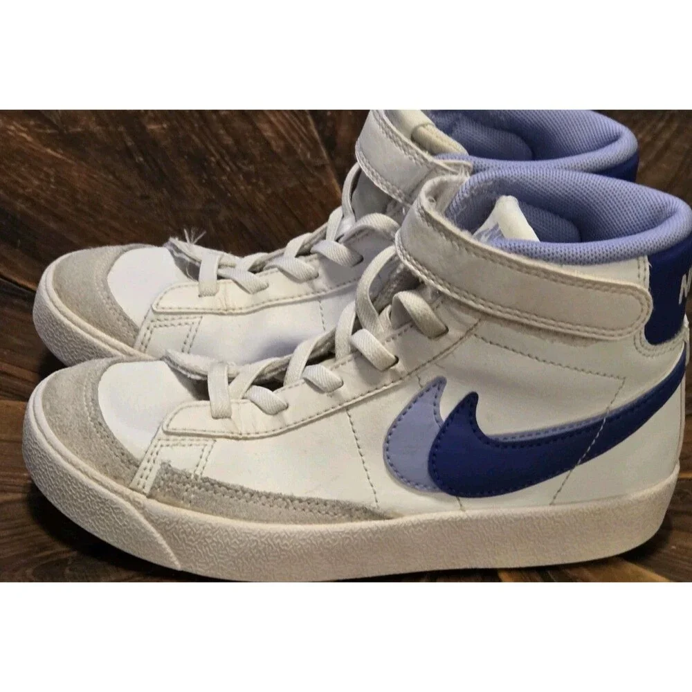 Nike Blazer Mid '77 SE PS sneakers w/ a Double Swoosh design purple - Size 13C